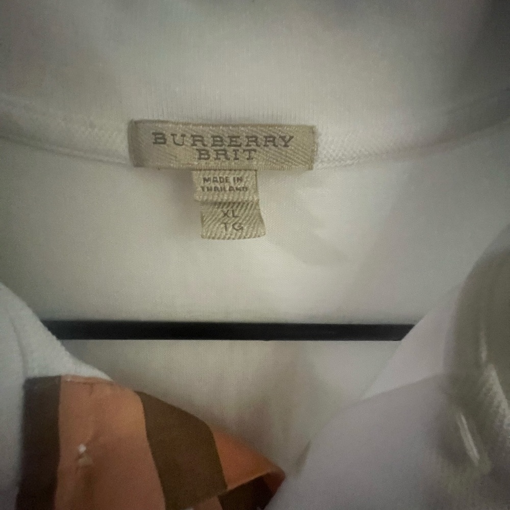 Burberry Britt Polo white Shirt size xl
